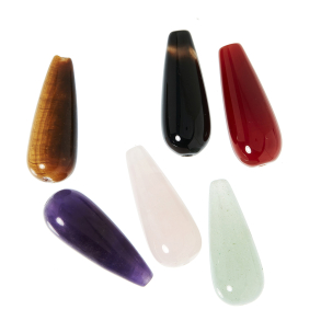 me&my BOX - Perler 6 stk - Dråber i halvædelsten