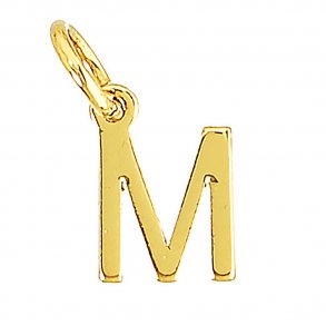 me&my BOX - Vedhæng - Bogstav - M - Guldbelagt 18K