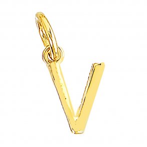 me&my BOX - Vedhæng - Bogstav - V - Guldbelagt 18K