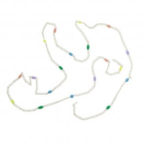 me&my BOX - Enamel kæde 45 cm - Sølvbelagt 925