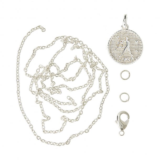 me&amp;my BOX - Vedh&#230;ng DYI s&#230;t - Stjernetegn - V&#230;gten - S&#248;lvbelagt 925