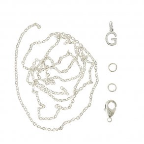 me&my BOX - Vedhæng DYI sæt - Bogstav - G - Sølvbelagt 925