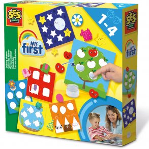 SES Creative - Mit første - Klistermærkesæt - Lær former