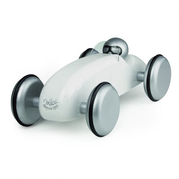 White speedster car