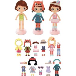 Vilac - P&#229;kl&#230;dningsdukke - Magnetisk