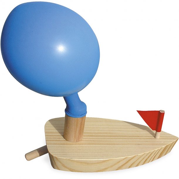 Balloon powered boat