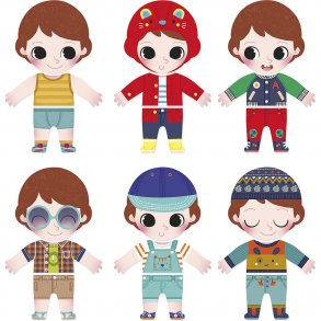 Vilac - Træpuslespil - Klæd Sacha på