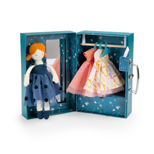 Moulin Roty - Garderobe med kludedukke og aftenkjoler - Les Parisiennes