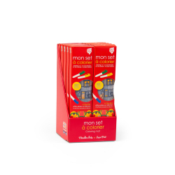 Moulin Roty - Silikone d&#230;kkeservietter med tusser  - Les Popipop