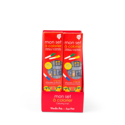 Moulin Roty - Silikone d&#230;kkeservietter med tusser  - Les Popipop