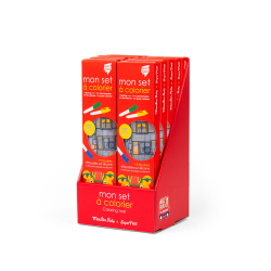 Moulin Roty - Silikone d&#230;kkeservietter med tusser  - Les Popipop