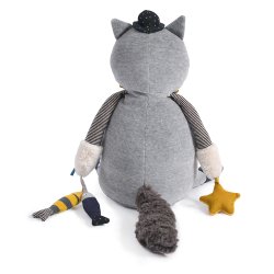 Moulin Roty - Aktivitetst&#248;jdyr - Den gr&#229; kat Fernand - 48 cm