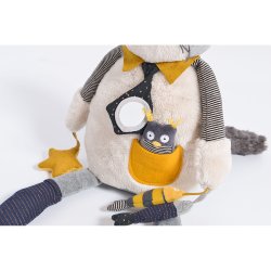 Moulin Roty - Aktivitetst&#248;jdyr - Den gr&#229; kat Fernand - 48 cm