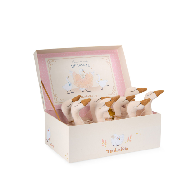 Rattle 10 pcs assorted - Swan - La Petite Ecole de Danse