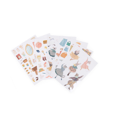 Moulin Roty - Malebog med 170 klisterm&#230;rker - Den lille danseskole