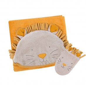 Moulin Roty - Badehåndklæde deluxe - Løve