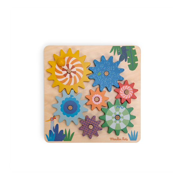 Moulin Roty - Aktivitetsleg med tandhjul- Les Toupitis