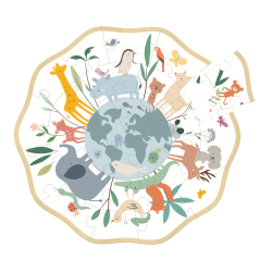 Vilac - Puslespil i tr&#230; 24 brk - Verden af Sarah Betz