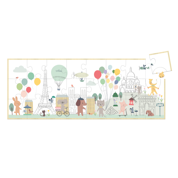 Vilac - Puslespil i tr&#230; 24 brk - Paris af Sarah Betz