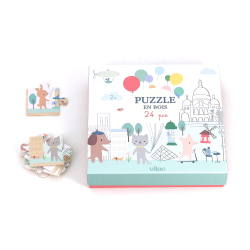 Vilac - Puslespil i tr&#230; 24 brk - Paris af Sarah Betz