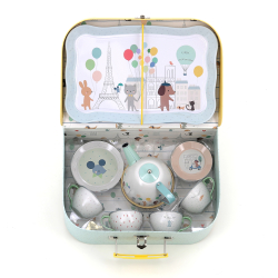 Vilac - Tes&#230;t i metal i kuffert - Paris af Sarah Betz