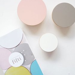 Moulin Roty - Knager - 3 stk. lyser&#248;d - gr&#229; og hvid