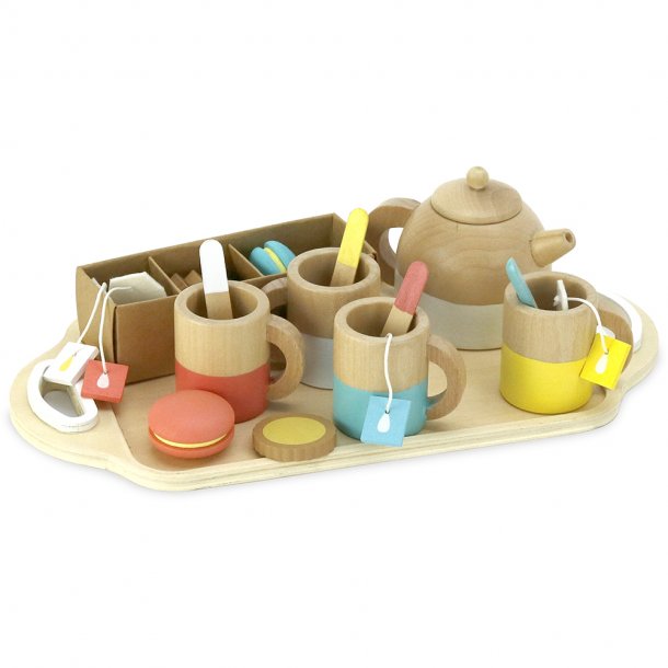 Wooden tea set