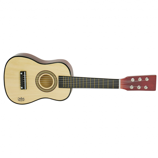 Natural wood guitar
