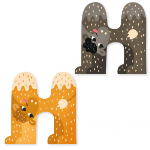 Vilac - Michelle Carlslund - Træbogstav H