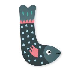 Vilac - Michelle Carlslund - Træbogstav L