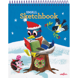eeBoo - Skitseblok lille - Vintertid - 24 assorterede