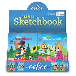 eeBoo - Skitseblok lille - Skovens venner - 24 assorterede