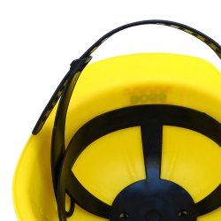 Corvus - Gul sikkerhedshjelm m. tekst