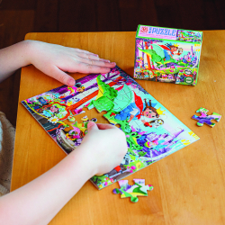 eeBoo - Miniature puslespil 36 brk - Feer og eventyr - 16 assorterede