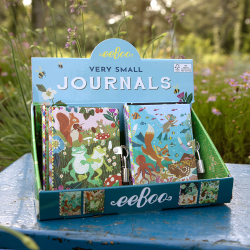 eeBoo - Lille dagbog med l&#229;s - Skovens dyr p&#229; eventyr - 12 assorterede