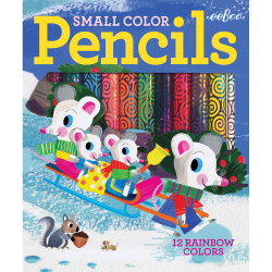 eeBoo - 12 Farveblyanter sm&#229; - Vintertid - 24 assorterede
