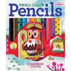 eeBoo - 12 Farveblyanter sm&#229; - Vintertid - 24 assorterede