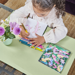 eeBoo - 6 dobbelte farveblyanter jumbo - Axolotl