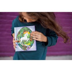 eeBoo - Dagbog med l&#229;s - Enhj&#248;rning