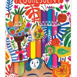 eeBoo - 12 fluorescerende farveblyanter&#160;- Positivity