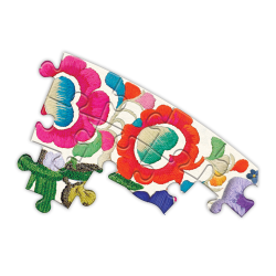 eeBoo - Rundt puslespil 500 brk - Fugle