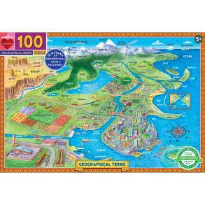 eeBoo - Puslespil 100 brk - Landskabsformer