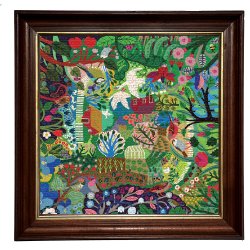 eeBoo - Puslespil 1000 brk - Den frodige have