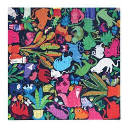 eeBoo - Puslespil 1000 brk - Cats at Work