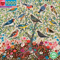 eeBoo - Puslespil 1000 brk - Songbirds Tree
