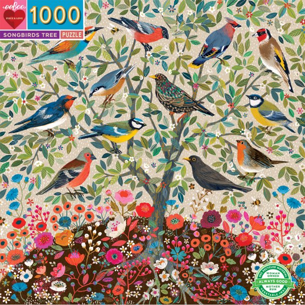 Puzzle 1000 pcs - Songbirds Tree