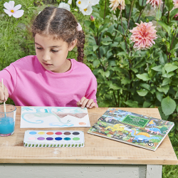 eeBoo - Vandfarver - Dinosaur