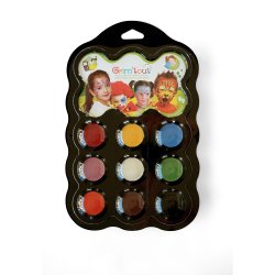 Grim&#39;tout - Teatersminke 9 farver - Karneval