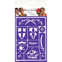 Grim&#39;tout - Stencil til teatersminke - Ridder &amp; Pirat