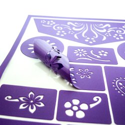 Grim&#39;tout - Stencil til teatersminke - Blomster